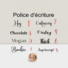 Police d'écriture 8